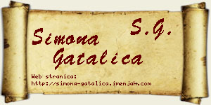 Simona Gatalica vizit kartica
